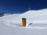 High-performance snow cannon at Nätschen
