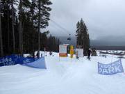 The easy Elbow Terrain Park is ideal for the whole family.