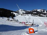 Snow-making lance in the ski resort of Sudelfeld