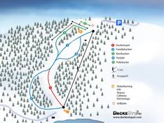 Trail map Dackestupet
