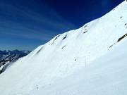 Freeride area below the summit station