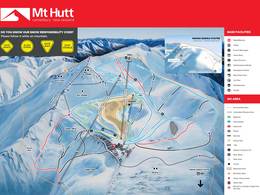 Trail map Mt. Hutt