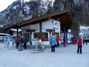 Well-maintained ticket area