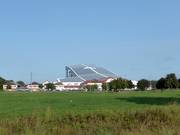 View of the ski hall alpincenter Hamburg-Wittenburg
