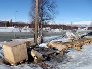 Fire pit in the Hemavan ski area
