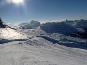 View of the ski resort in Flaine