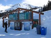 Information board in the ski resort