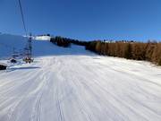 First-class slope preparation in the ski resort of Civetta