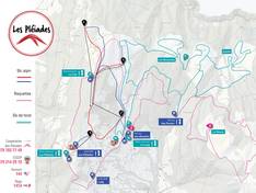 Trail map Les Pléiades
