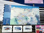 Piste map in the ski resort of Belalp