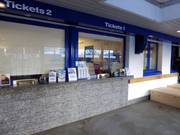 Well-maintained ticket offices at the Surlej valley station