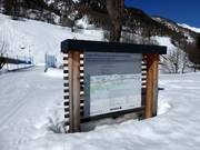 Trail map in Lötschental