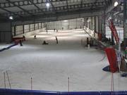 Separate beginner area in the ski hall