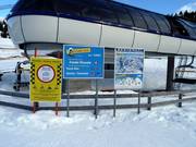 Sign-posting in the Folgaria-Fiorentini ski resort
