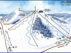 Trail map Piękna Góra – Goldap