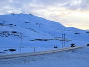 Arrival with a view of the Bláfjöll ski area