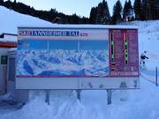 Information board at the valley station