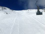 Steep slope down to the Mittersteinbahn