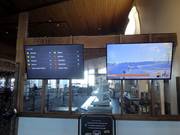 Digital displays and webcams in the restaurants