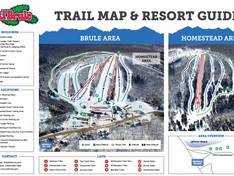Trail map Ski Brule