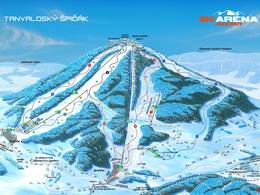 Trail map Tanvaldský Špičák