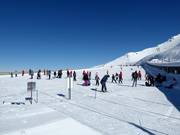 Practice slope with conveyor belts at Mt. Hutt