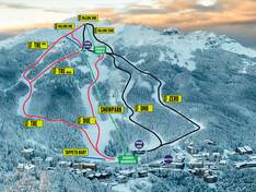 Trail map Cerreto Laghi