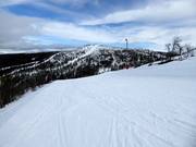 There is plenty of snow in the Vemdalsskalet ski area.