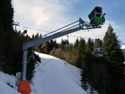 Snow cannon on the Nordabfahrt