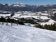 Ski route to the valley