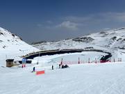 Storage pond in the Sierra Nevada ski area
