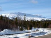 View of the Ylläs ski resort