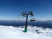 View from 2,322 metres over the ski resort of Tūroa