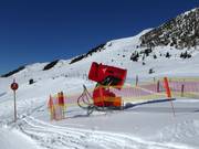 Snow cannon on standby