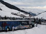 The ski bus in Hintertux