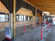 Well-maintained ticket area at the valley station