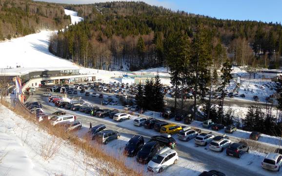 Holiday Region Böhmerwald: access to ski resorts and parking at ski resorts – Access, Parking Hochficht
