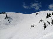 Difficult ski route Osthang