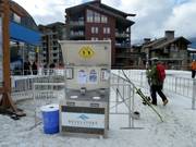 Waste separation at the valley station