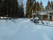 Königskron cross-country trail at the mountain station of the lifts at Bayreuther Haus