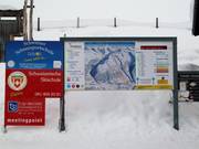 Information board in the ski area