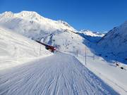 Easy mountain pass road to Andermatt