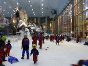 The snow park in the lower area