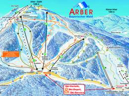 Trail map Arber