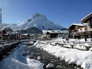 The Lech river in the village of Lech