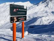 Signposting of the ski route