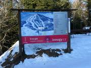 Information board at the mountain station