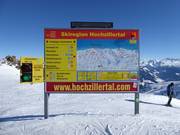 Hochzillertal slope signposting
