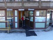 Well-maintained ticket area