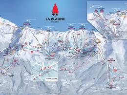 Trail map La Plagne (Paradiski)